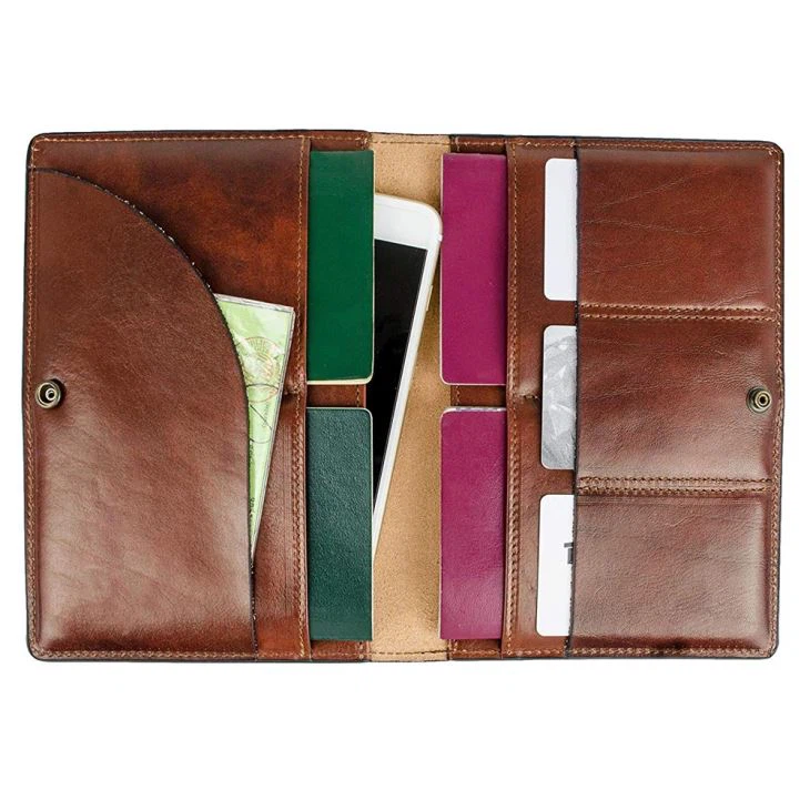 Leather Passport Document Holder