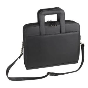 Bolsa de carteira de couro com alça
