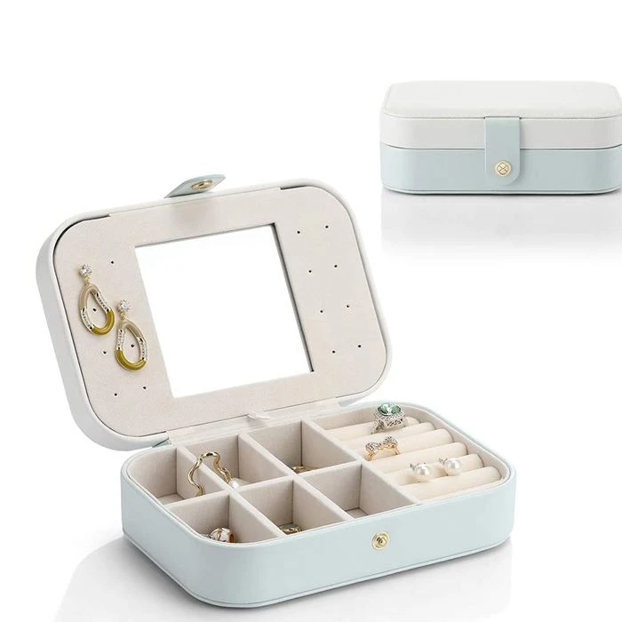 2 Layer Jewelry Box Leather 2 Layer Jewelry Box Leather