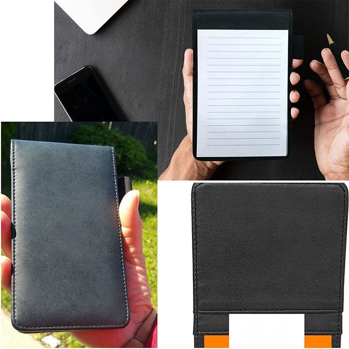 Flip Leather Notepad Holder